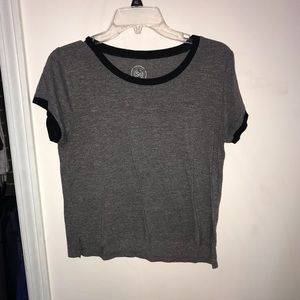 Grey and black simple t-shirt